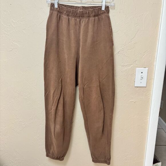 694. American Eagle brown sweatpants size small - Picture 1 of 2